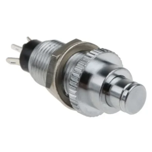 EOZ Push Button Switch, Momentary, Panel Mount, 10.2mm Cutout, SPDT, 12 - 220V ac - 07.17502.21 product image