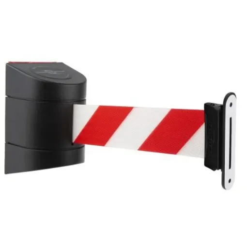 Tensator Red & White Plastic Retractable Barrier, 4.6m, Red, White Tape - 897G-33-D3-GMWC product image