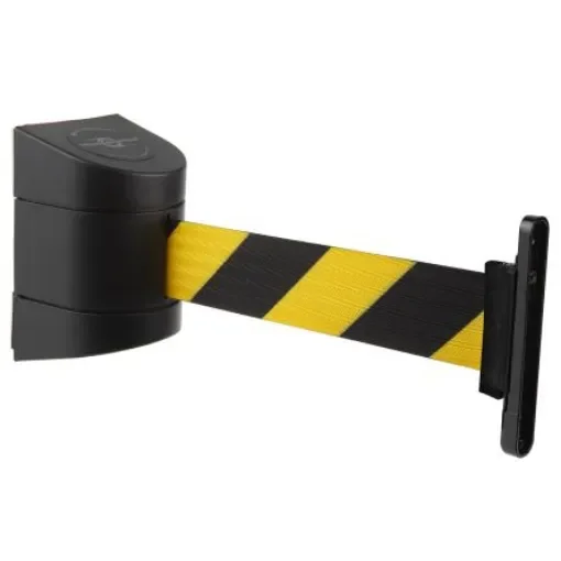 Tensator Black & Yellow Plastic Retractable Barrier, 4.6m, Yellow/Black Tape - 897G-33-D4-GMWC product image