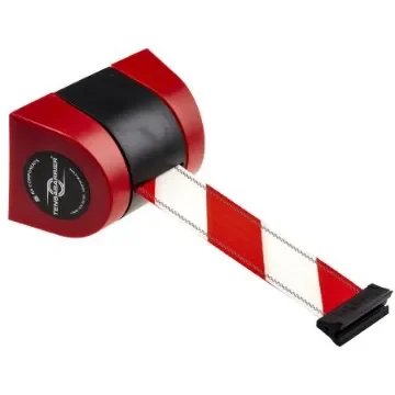 Tensator Red & White Plastic Retractable Barrier, 4.6m, Red, White Tape - 897-21-NV-D3 product image
