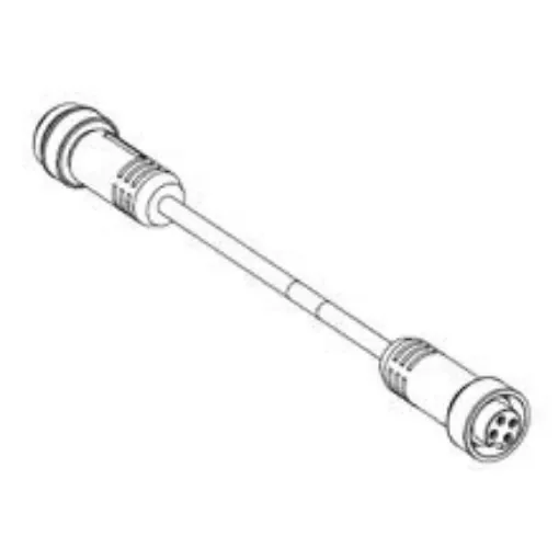 Molex Straight Female 4 way 7/8 in Circular to Straight Male 4 way 7/8 in Circular Sensor Actuator Cable, 1m - 130010-0864 product image