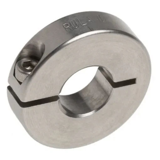Ruland Shaft Collar, One Piece, Clamp Screw, Bore 12mm, OD 30mm, W 8mm, Stainless Steel - ENCL30-12MM-SS product image