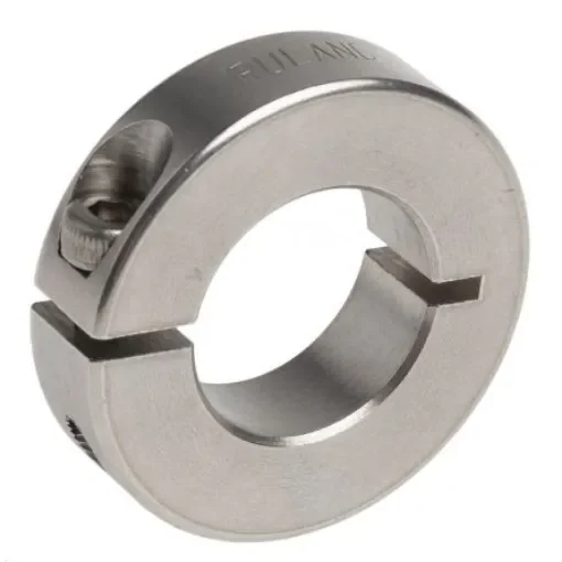 Ruland Shaft Collar, One Piece, Clamp Screw, Bore 16mm, OD 30mm, W 8mm, Stainless Steel - ENCL30-16MM-SS product image
