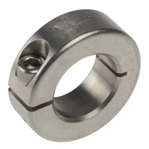 Ruland Shaft Collar, One Piece, Clamp Screw, Bore 25mm, OD 45mm, W 15mm, 303 Stainless Steel - MCL-25-SS product image