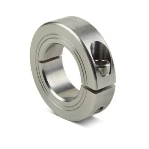 Ruland Shaft Collar, One Piece, Clamp Screw, Bore 28mm, OD 48mm, W 15mm, Stainless Steel - MCL-28-SS product image