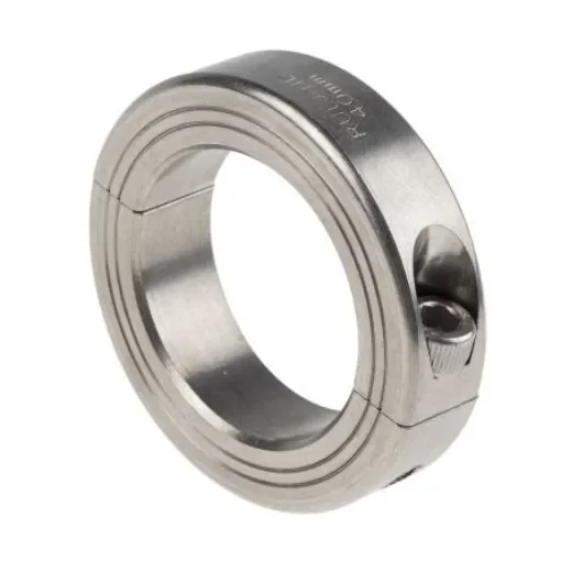 Ruland Shaft Collar, Two Piece, Clamp Screw, Bore 40mm, OD 60mm, W 15mm, Stainless Steel - MSP-40-SS product image