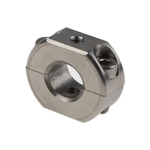 Ruland Shaft Collar, Two Piece, Clamp Screw, Bore 12mm, OD 28mm, W 11mm, Stainless Steel - OF-MSP-12-SS product image