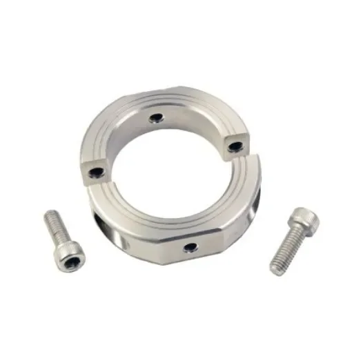 Ruland Shaft Collar, Two Piece, Clamp Screw, Bore 20mm, OD 40mm, W 15mm, Stainless Steel - OF-MSP-20-SS product image