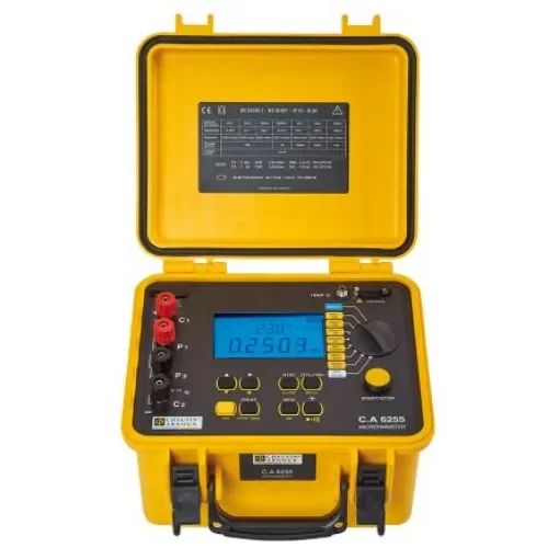 Chauvin Arnoux CA 6255 Handheld Ohmmeter, 2500 O Max, 100nO Resolution, 4 Wire - P01143221 product image