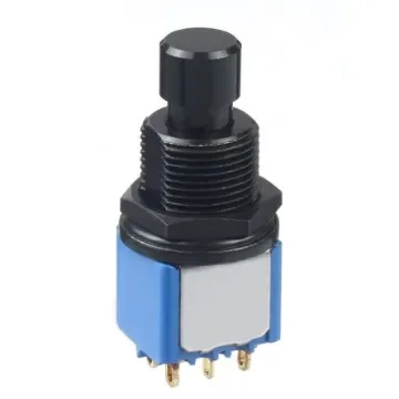 APEM Push Button Switch, Latching, Through Hole, 6.5mm Cutout, DPDT, 30V dc - 8646ADGB6X923+U3631 product image