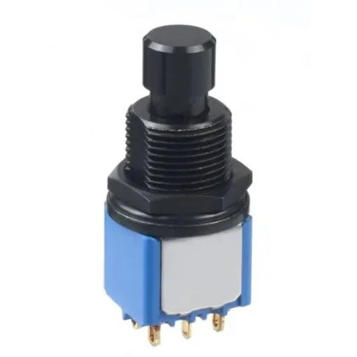 APEM Push Button Switch, Latching, Through Hole, 6.5mm Cutout, DPDT, 30V dc - 8646ADGB6X923+U3631 product image