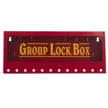 Brady 12 Padlock Lockout Station - METAL WALL LOCK BOX, LARGE product image