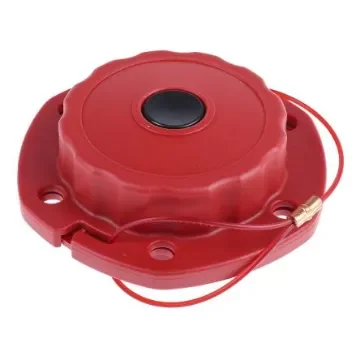 Brady Red 6-Lock Glass-Filled Nylon Cable Lockout Devices, 7.87mm Shackle - MINI CABLE LOCKOUT WITH NYLON CABLE 2.4M product image