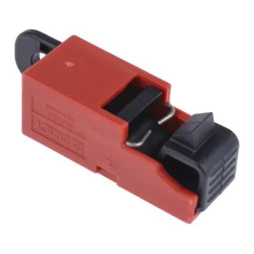 Brady Red 1-Lock Fibreglass Reinforced Nylon Circuit Breaker Switch Lockouts, 7.37mm Shackle - TAGLOCK SWITCH W/ HOLE CIRCT BRK LO EA product image