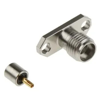 Cinch SMK Series, Jack Flange Mount SMA Connector, 50O, Solder Termination, Straight Body - 145-0701-602 product image