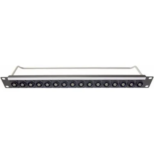 16 Port Audio, Digital, Optical, Video Patch Panel, 1U Rack Height - 1750152 product image
