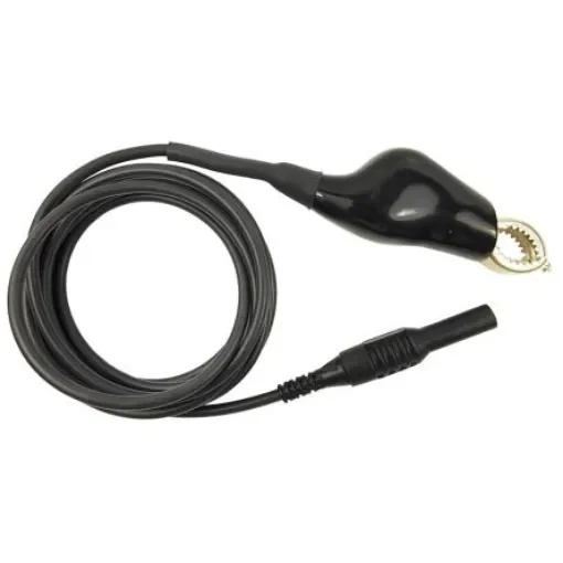 RS PRO Crocodile Clip Lead, 1A, 48V, Black, 2m Lead Length - 1750161 product image