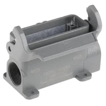 HARTING Han A Heavy Duty Power Connector Hood, M25 x 2 Thread, Side Entry - 19200160291 product image