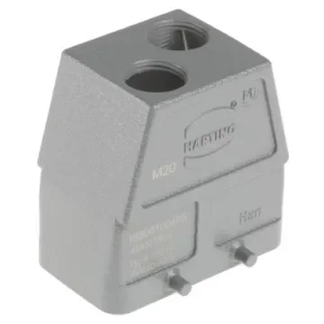 HARTING Han B Heavy Duty Power Connector Hood, M20 x 2 Thread, Top Entry - 19300100465 product image