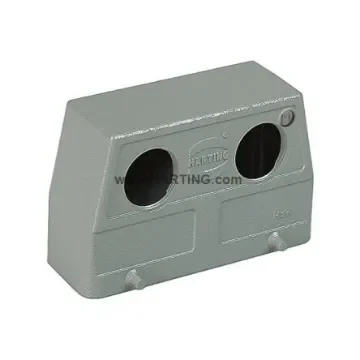 HARTING Han B Heavy Duty Power Connector Hood, M25 x 2 Thread, Angled - 19300240666 product image