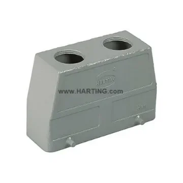 HARTING Han B Heavy Duty Power Connector Hood, PG 29 x 2 Thread, Top Entry - 09300240461 product image