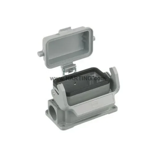 HARTING Han B Heavy Duty Power Connector Housing, M20 x 2 Thread, Side Entry - 19300101295 product image