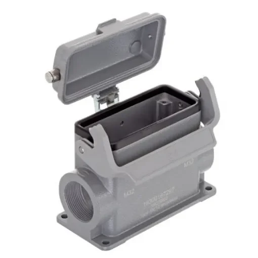 HARTING Han B Heavy Duty Power Connector Housing, M32 x 2 Thread, Side Entry - 19300167297 product image
