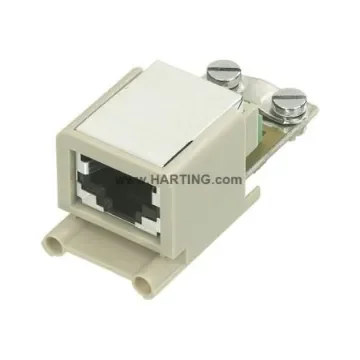 HARTING Heavy Duty Power Connector Module, 10A, Female, Han-Brid Series, 2 Contacts - 09120032770 product image
