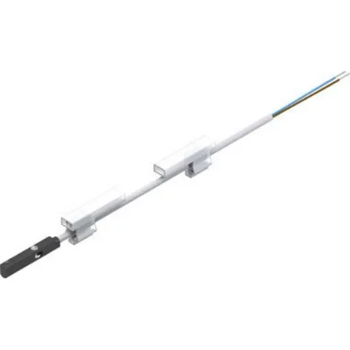 Festo Proximity Sensor Pneumatic Position Detector, IP65, IP68, 30V dc, NO Operation, SMT-10M, with LED indicator, - SMT-10M-ZS-24V-E-2,5-L-OE product image