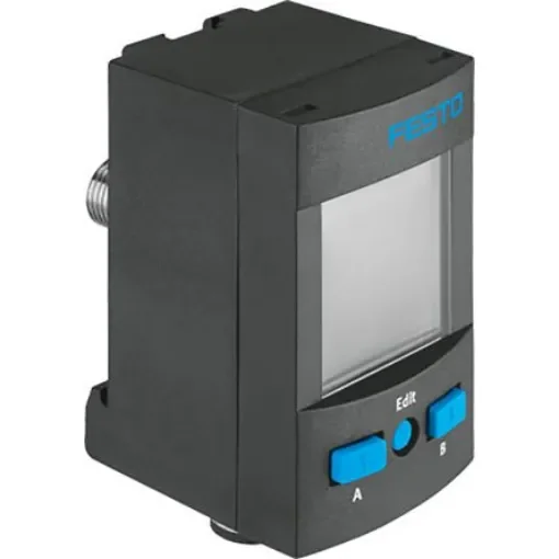 Festo Pressure Sensor, 15 to 30V dc, IP65, IP67 10bar - SPAU-P10R-T-R18M-L-PNLK-PNVBA-M8D product image