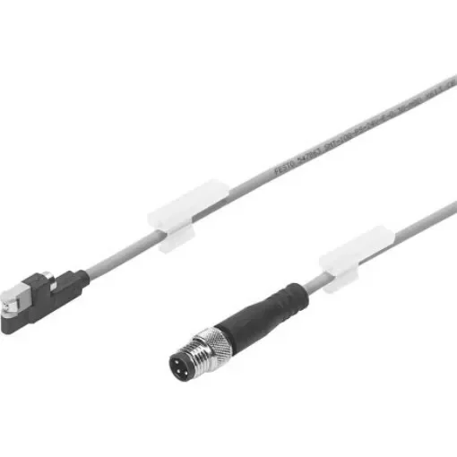 Festo Proximity Sensor Pneumatic Position Detector, IP65, IP68, 30V dc, NPN Operation, SMT-10G, with LED indicator, - SMT-10G-NS-24V-E-0,3Q-M8D product image