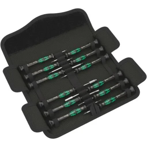 Wera Phillips; Hex-Plus; Slotted; Torx; Torx Plus Precision Screwdriver Set, 12-Piece - 05073677001 product image
