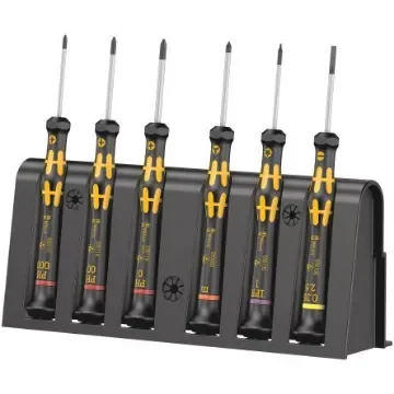 Wera Microstix; Phillips; Slotted; Torx Plus Precision Screwdriver Set, ESD-Safe - 05030180001 product image