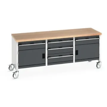 Bott 41002133.19V Portable Sheet Steel Workbench, 375kg Max Load, 840mm x 2000mm x 750mm product image