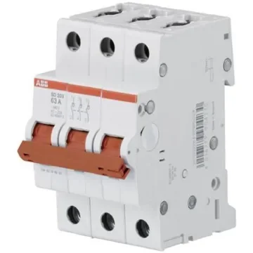 ABB 3P Pole Isolator Switch - 16A Maximum Current - 2CDD283101R0016  SD203/16 product image