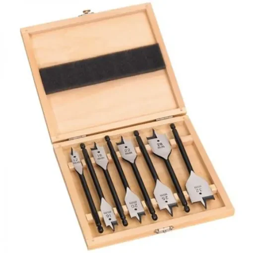 Milwaukee 8-Piece Flat Wood Drill Bit Set for Wood, 32mm Max, 12mm Min - 4932352504 product image