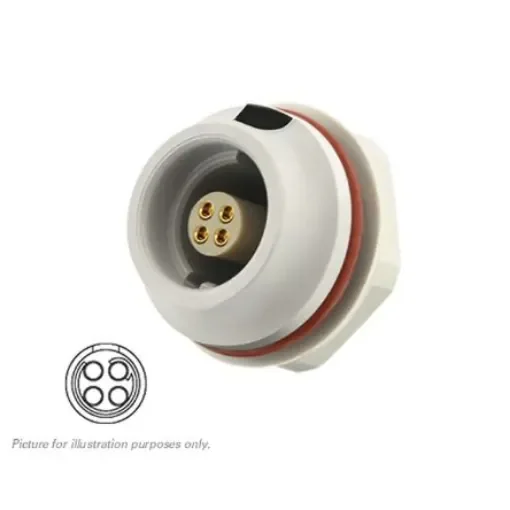 Souriau Sunbank by Eaton Circular Connector, 4 Contacts, Front Mount, Socket, Female, IP68, JMX Series - JMXHH1G04FSUDSU product image