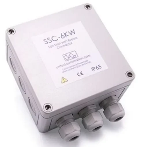 United Automation Soft Start, , 6 kW, 230 V ac, 1 Phase, IP65 - A403159 product image