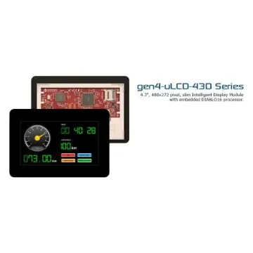4D Systems gen4-uLCD-43D TFT LCD Display Module, 4.3in, 480 x 272pixels product image