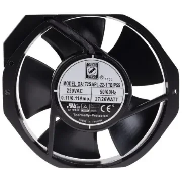 RS PRO Axial Fan, 230 V ac, AC Operation, 387.4m³/h, 28W, IP55, 172 x 150 x 38mm - 1759786 product image
