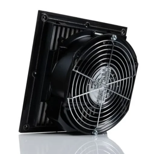 RS PRO Filter Fan, 230 V ac, AC Operation, 239.6m³/h Filtered, 399.3m³/h Unimpeded, IP54, 204 x 204mm - 1759797 product image