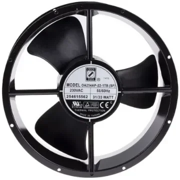 RS PRO Axial Fan, 230 V ac, AC Operation, 934.4m³/h, 33W, 140mA Max, 254 (Dia.) x 89mm - 1759810 product image