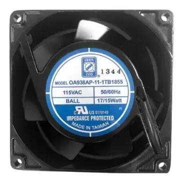 RS PRO Axial Fan, 230 V ac, AC Operation, 93.4m³/h, 15W, IP55, 92 x 92 x 38mm - 1759814 product image