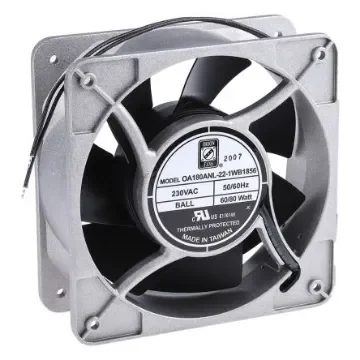 RS PRO Axial Fan, 230 V ac, AC Operation, 679.6m³/h, 80W, IP56, 180 x 180 x 65mm - 1759823 product image
