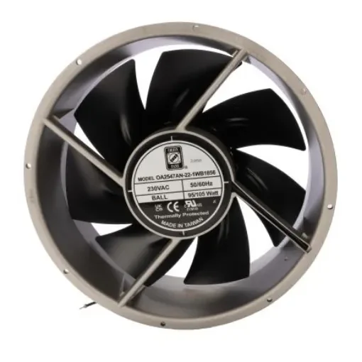 RS PRO Axial Fan, 230 V ac, AC Operation, 1699m³/h, 105W, IP56, 254 x 254 x 89mm - 1759827 product image