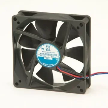 RS PRO Axial Fan, 12 V dc, DC Operation, 90m³/h, 240mA Max, IP55, 92 x 92 x 25mm - 1759839 product image