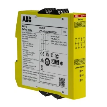 ABB Jokab Sentry BSR10 Emergency Stop Safety Relay, 24V dc, Single Channel, 4 Safety Contacts - 2TLA010040R0000  Sentry BSR10 24VDC product image