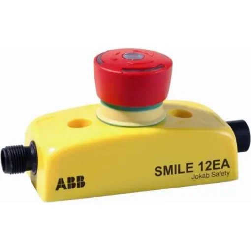 ABB Jokab Smile 12 EA Series Twist Release Illuminated Emergency Stop Push Button, Panel Mount, 2NC, IP65 - 2TLA030051R0200  Smile 12 EA product image