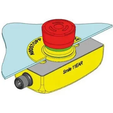 ABB Jokab Smile 11 EAR Series Twist Release Illuminated Emergency Stop Push Button, Panel Mount, 2NC, IP65 - 2TLA030051R0100  Smile 11 EAR product image