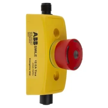 ABB Jokab Smile 12 EA Tina Series Twist Release Illuminated Emergency Stop Push Button, Panel Mount, IP65 - 2TLA030050R0200  Smile 12 EA Tina product image